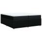 Preview: Boxspringbett mit Matratze Schwarz 200x200 cm Stoff