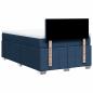 Preview: Boxspringbett mit Matratze Blau 120x200 cm Stoff