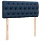 Preview: Boxspringbett mit Matratze Blau 120x200 cm Stoff