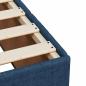 Preview: Boxspringbett mit Matratze Blau 120x200 cm Stoff