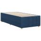 Preview: Bettgestell Blau 90x200 cm Stoff