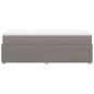 Preview: Boxspringbett mit Matratze Taupe 90x200 cm Stoff