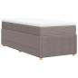 Preview: Boxspringbett mit Matratze Taupe 90x200 cm Stoff
