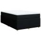 Preview: Boxspringbett mit Matratze Schwarz 120x190 cm Stoff