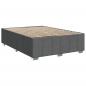 Preview: Boxspringbett mit Matratze Dunkelgrau 160x200 cm Stoff