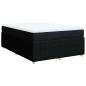 Preview: Boxspringbett mit Matratze Schwarz 160x200 cm Stoff