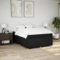Preview: Boxspringbett mit Matratze Schwarz 160x200 cm Stoff
