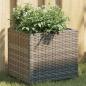 Preview: ARDEBO.de - Pflanzkübel Grau 36x30x32 cm Poly Rattan