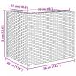 Preview: Pflanzkübel Grau 36x30x32 cm Poly Rattan