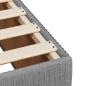 Preview: ARDEBO.de - Boxspringbett mit Matratze Hellgrau 180x200 cm Stoff