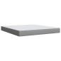 Preview: Boxspringbett mit Matratze Hellgrau 180x200 cm Stoff