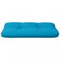 Preview: Palettenkissen Hellblau 80x40x12 cm Stoff