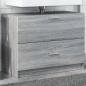 Preview: ARDEBO.de - Waschbeckenunterschrank Grau Sonoma 78x37x59 cm Holzwerkstoff