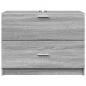 Preview: Waschbeckenunterschrank Grau Sonoma 78x37x59 cm Holzwerkstoff