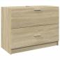 Preview: Waschbeckenunterschrank Sonoma-Eiche 78x37x59 cm Holzwerkstoff