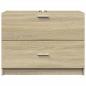 Preview: Waschbeckenunterschrank Sonoma-Eiche 78x37x59 cm Holzwerkstoff