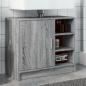 Preview: ARDEBO.de - Waschbeckenunterschrank Grau Sonoma 63x29x55 cm Holzwerkstoff