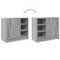 Preview: Waschbeckenunterschrank Grau Sonoma 63x29x55 cm Holzwerkstoff