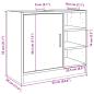 Preview: Waschbeckenunterschrank Grau Sonoma 63x29x55 cm Holzwerkstoff