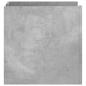 Preview: Nachttisch Betongrau 45x50x50 cm Holzwerkstoff
