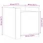Preview: Nachttisch Grau Sonoma 45x50x50 cm Holzwerkstoff