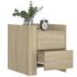 Preview: Nachttisch Sonoma-Eiche 45x50x50 cm Holzwerkstoff
