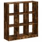 Preview: Bücherregal Räuchereiche 102x32x108 cm Holzwerkstoff