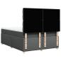 Preview: Boxspringbett mit Matratze Dunkelgrau 160x200 cm Stoff