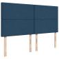 Preview: Boxspringbett mit Matratze Blau 180x200 cm Stoff