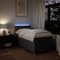 Preview: Boxspringbett mit Matratze Taupe 100x200 cm Stoff