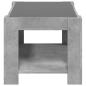 Preview: LED-Couchtisch Betongrau 73x53x45 cm Holzwerkstoff