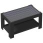 Preview: LED-Couchtisch Schwarz 93x53x45 cm Holzwerkstoff