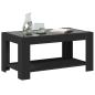Preview: LED-Couchtisch Schwarz 93x53x45 cm Holzwerkstoff