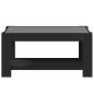 Preview: LED-Couchtisch Schwarz 93x53x45 cm Holzwerkstoff
