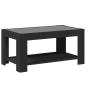 Preview: LED-Couchtisch Schwarz 93x53x45 cm Holzwerkstoff