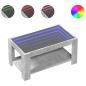 Preview: LED-Couchtisch Betongrau 93x53x45 cm Holzwerkstoff