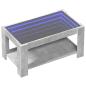 Preview: LED-Couchtisch Betongrau 93x53x45 cm Holzwerkstoff