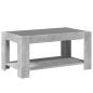 Preview: LED-Couchtisch Betongrau 93x53x45 cm Holzwerkstoff