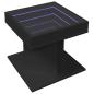 Preview: LED-Couchtisch Schwarz 50x50x45 cm Holzwerkstoff