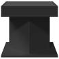 Preview: LED-Couchtisch Schwarz 50x50x45 cm Holzwerkstoff