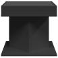 Preview: LED-Couchtisch Schwarz 50x50x45 cm Holzwerkstoff