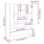 Preview: Waschmaschinenschrank Sonoma-Eiche 70,5x24x90 cm