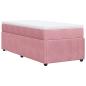 Preview: Boxspringbett mit Matratze Rosa 80x200 cm Samt