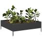 Preview: Hochbeet Schwarz 100x100x33,5 cm Stahl