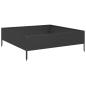 Preview: Hochbeet Schwarz 100x100x33,5 cm Stahl