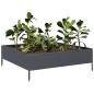 Preview: Hochbeet Anthrazit 100x100x33,5 cm Stahl