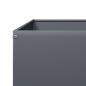 Preview: Hochbeet Anthrazit 100x100x33,5 cm Stahl
