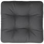Preview: Palettenkissen Anthrazit 60x61,5x10 cm Stoff