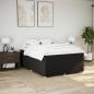 Preview: Boxspringbett mit Matratze Schwarz 140x190 cm Stoff