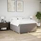 Preview: Boxspringbett mit Matratze Taupe 140x190 cm Stoff